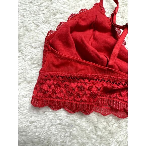 Red Lace Bralette S Small Xhilaration - Picture 4 of 6